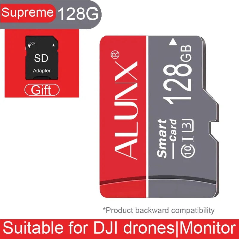 ALUNX High Speed 128G SD Memory Card Class 10 Micro TF flash usb pen drive card8GB 16GB 32GB 64GB for Smartphone UAV monitor