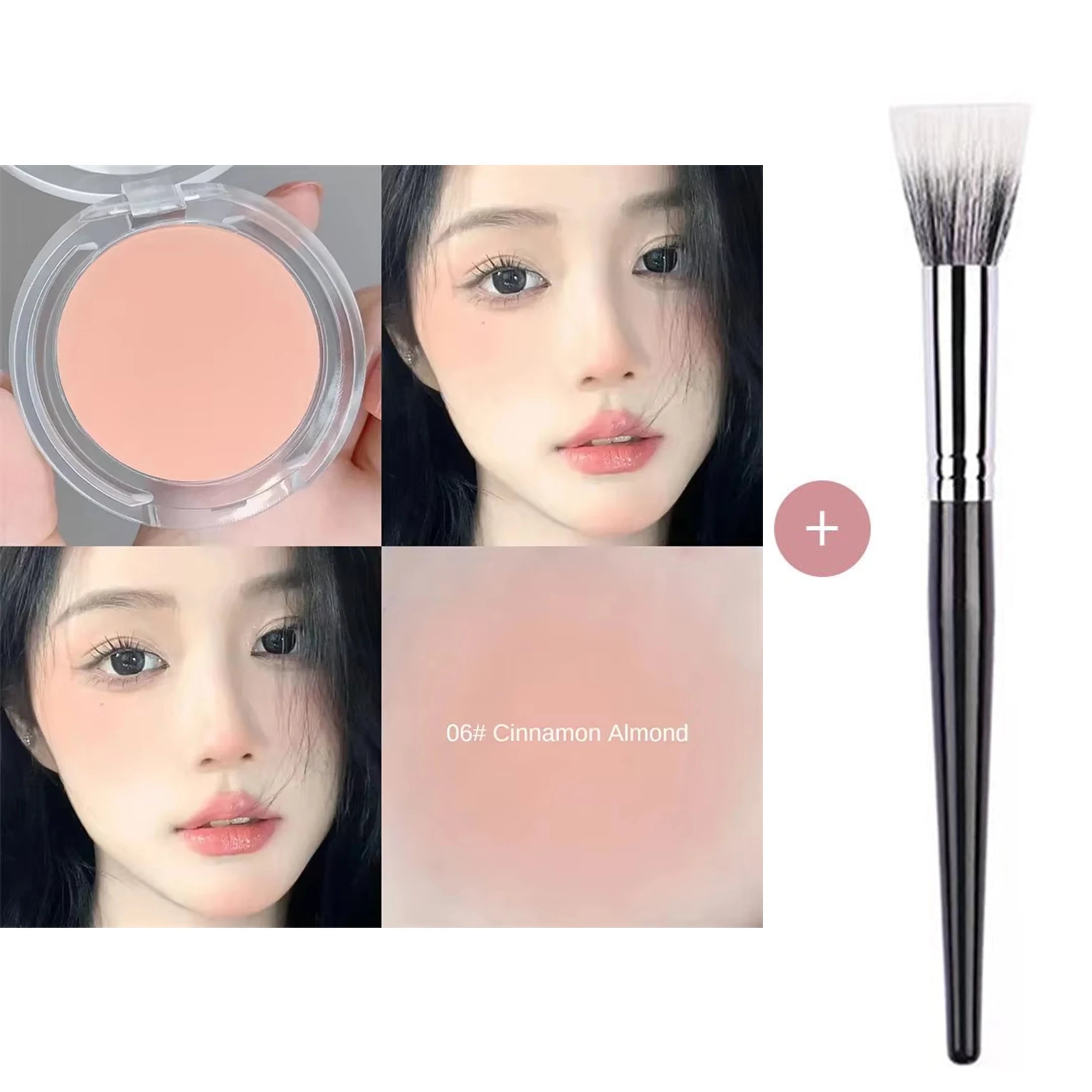 Monochrome blush Matte Natural Cheek Color Brightening Face Waterproof Facial Contouring Makeup Blush Powder Soft Makeup