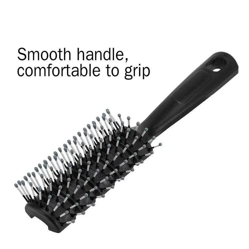 New Practical 1pcs Men Hair Brush Ceramic Iron Round Comb Barber Dressing Salon Styling Suitable Hair Care Tools