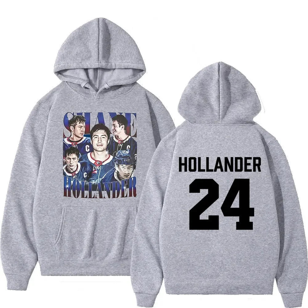 Heated Rival Shane Hollander 24 Hoodie 2026 Autumn Winter Men's Women's Cotton Oversized Hoodie Street Wear Y2K Men's Hoodie