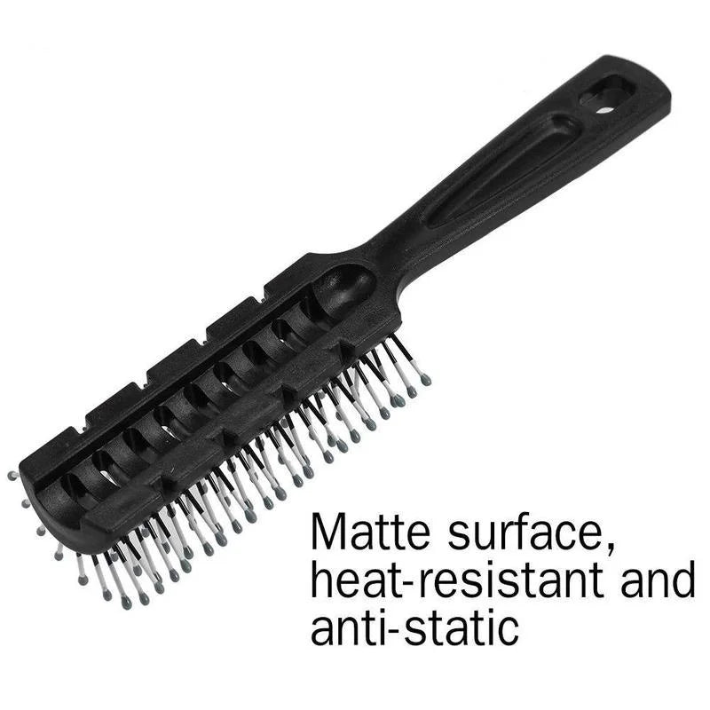 New Practical 1pcs Men Hair Brush Ceramic Iron Round Comb Barber Dressing Salon Styling Suitable Hair Care Tools