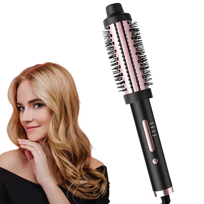 Ceramic Coating Thermal Hair Curler Brush with PTC Fast Heater Electric LCD Display Styling Comb Household Application