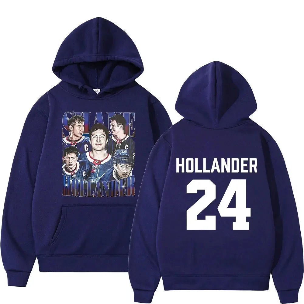 Heated Rival Shane Hollander 24 Hoodie 2026 Autumn Winter Men's Women's Cotton Oversized Hoodie Street Wear Y2K Men's Hoodie