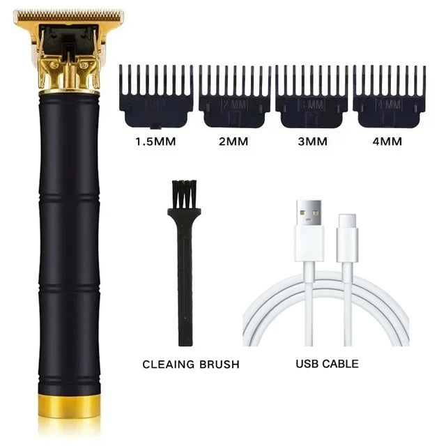 New Shaver Men's Retro Hair Cut T9 Professional Hair Cutting Machine Rechargeable Beard Shaver Electric Hair Clipper Trimmer