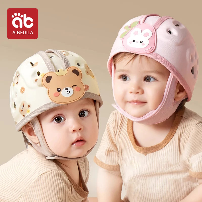 AIBEDILA Cute Toddler Head Protector Baby Safety Protective Infant Helmet Learn to Walk Kids Safety Helmet for Play Cycling