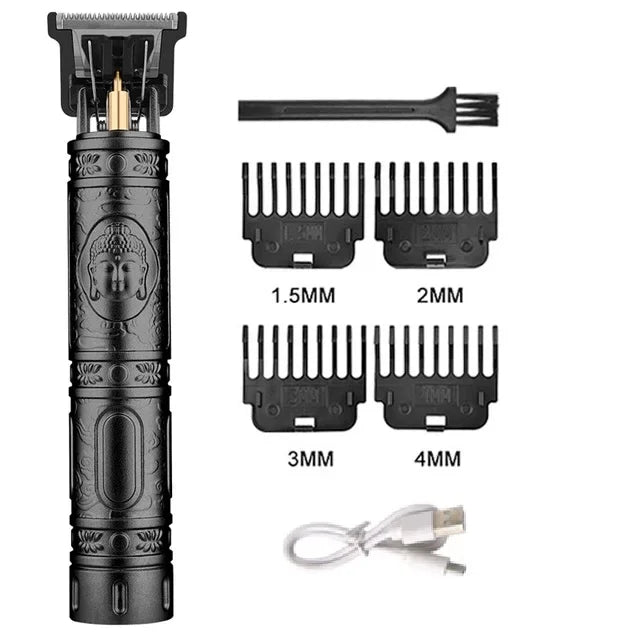 New Shaver Men's Retro Hair Cut T9 Professional Hair Cutting Machine Rechargeable Beard Shaver Electric Hair Clipper Trimmer
