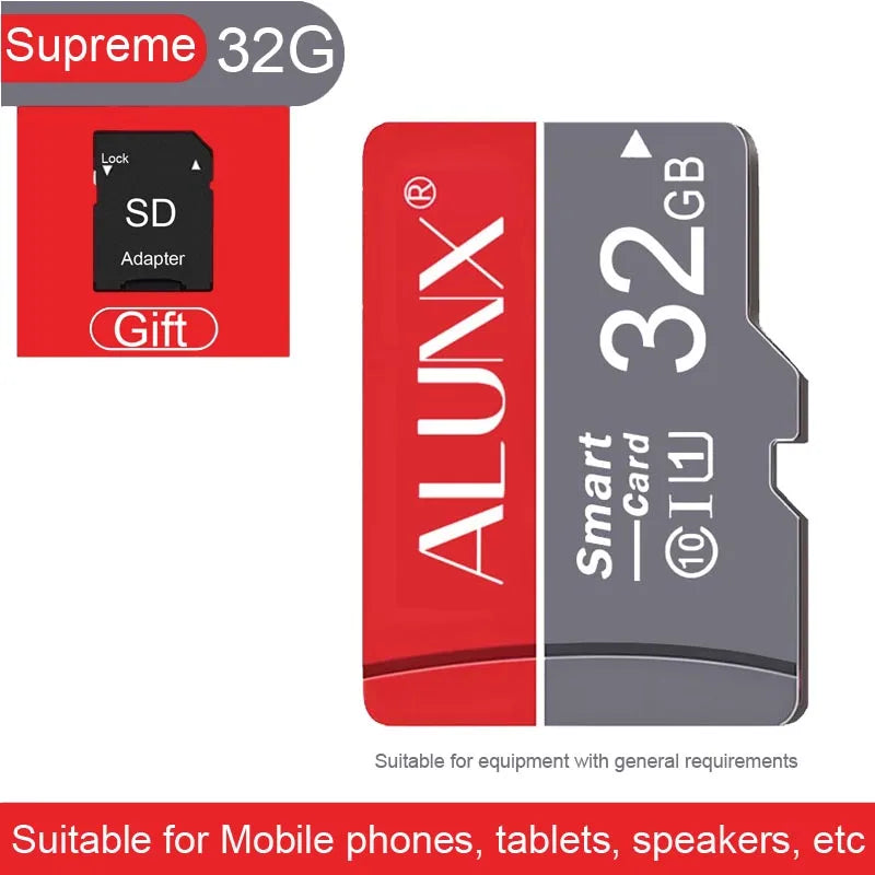 ALUNX High Speed 128G SD Memory Card Class 10 Micro TF flash usb pen drive card8GB 16GB 32GB 64GB for Smartphone UAV monitor