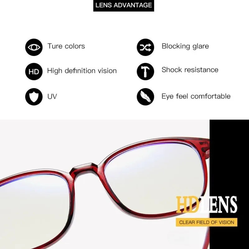 Transparent Square Computer Glasses Frame Anti Blue Light Eyewear Blocking Glasses Woman Men Optical Spectacle Eyeglass Очки