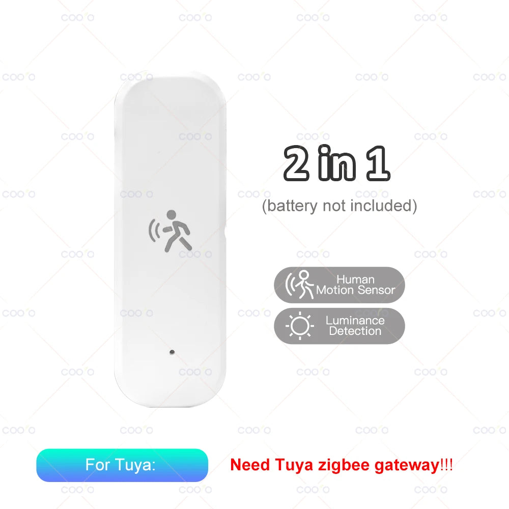 10G MmWave Radar Zigbee Human Motion Sensor with Illuminance Temperature Humidity Detector Support Tuya Zigbee or Zigbee2MQTT