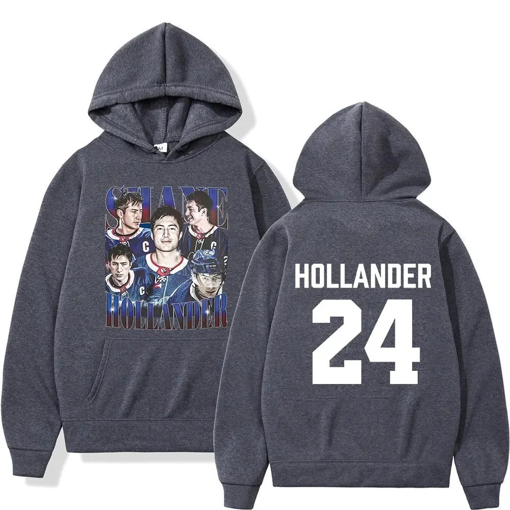 Heated Rival Shane Hollander 24 Hoodie 2026 Autumn Winter Men's Women's Cotton Oversized Hoodie Street Wear Y2K Men's Hoodie